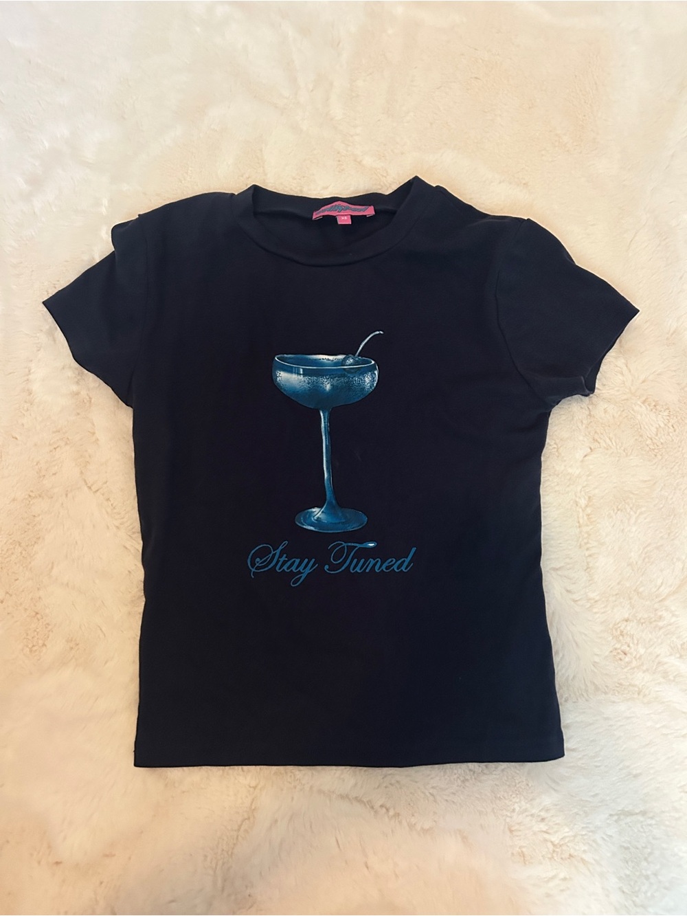 Women’s Edikted Navy Blue- Baby Tee